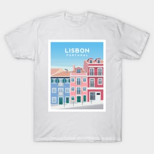 Lisbon Tiled Houses, Portugal T-Shirt